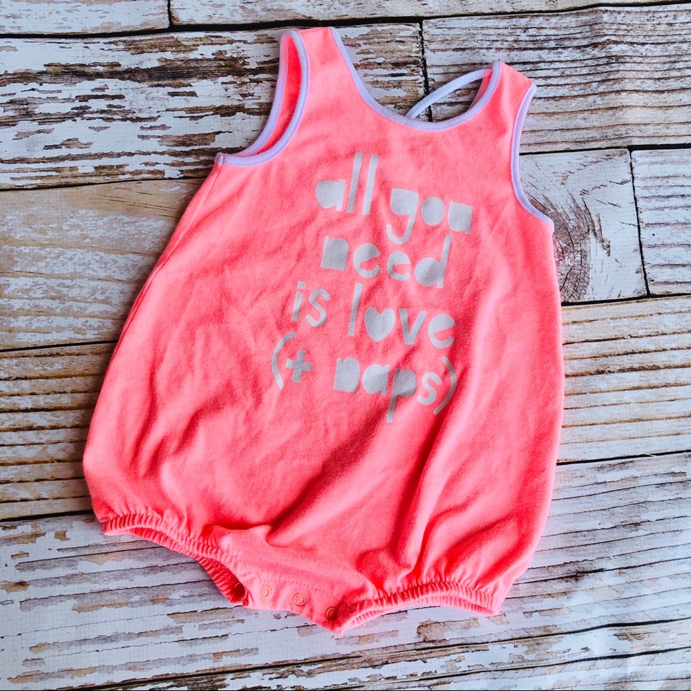 Cat & Jack Tank Bubble Romper - 12M